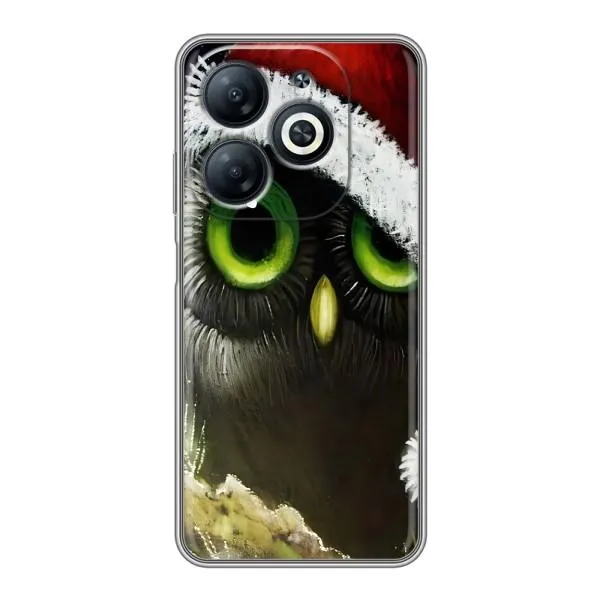 Чехол с принтом «Новогодняя Сова» для Infinix Smart 8
