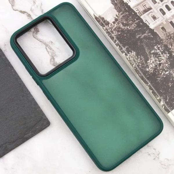 Чехол TPU+PC Lyon Frosted для Infinix Smart 9 4G / Hot 50i — Зеленый — фото 4 Чехол TPU+PC Lyon Frosted для Infinix Smart 9 4G / Hot 50i — Зеленый — фото 4