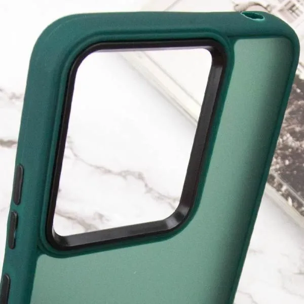 Чехол TPU+PC Lyon Frosted для Infinix Smart 9 4G / Hot 50i — Зеленый — фото 5 Чехол TPU+PC Lyon Frosted для Infinix Smart 9 4G / Hot 50i — Зеленый — фото 5