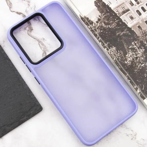 Чехол TPU+PC Lyon Frosted для Infinix Smart 9 4G / Hot 50i — Фиолетовый — фото 4 Чехол TPU+PC Lyon Frosted для Infinix Smart 9 4G / Hot 50i — Фиолетовый — фото 4