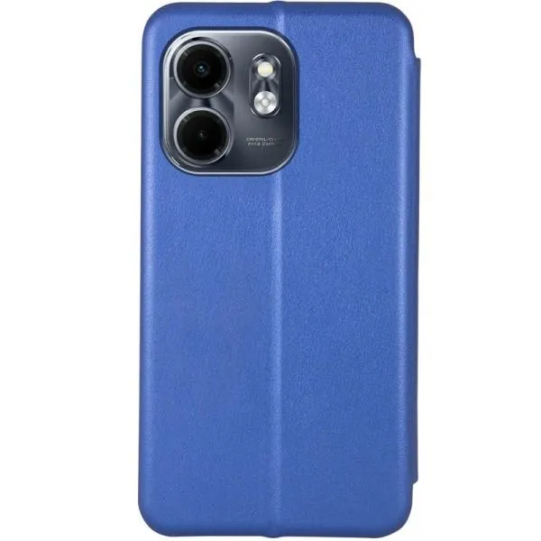 Кожаный чехол-книжка Classy для Infinix Smart 9 4G / Hot 50i — Синий — фото 3