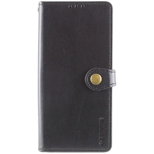 Шкіряний чохол-книжка GETMAN Gallant (PU) для Infinix Smart 9 4G / Hot 50i — Чорний — фото 1