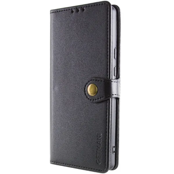 Шкіряний чохол-книжка GETMAN Gallant (PU) для Infinix Smart 9 4G / Hot 50i — Чорний — фото 2