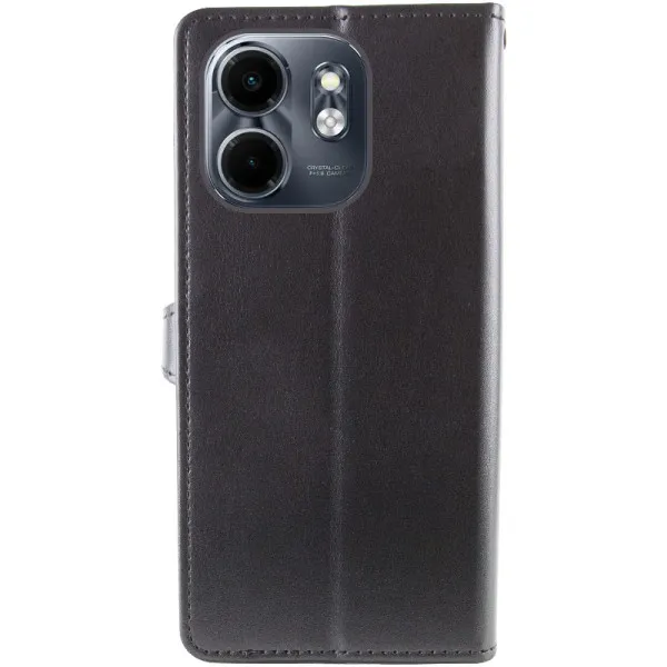 Шкіряний чохол-книжка GETMAN Gallant (PU) для Infinix Smart 9 4G / Hot 50i — Чорний — фото 3