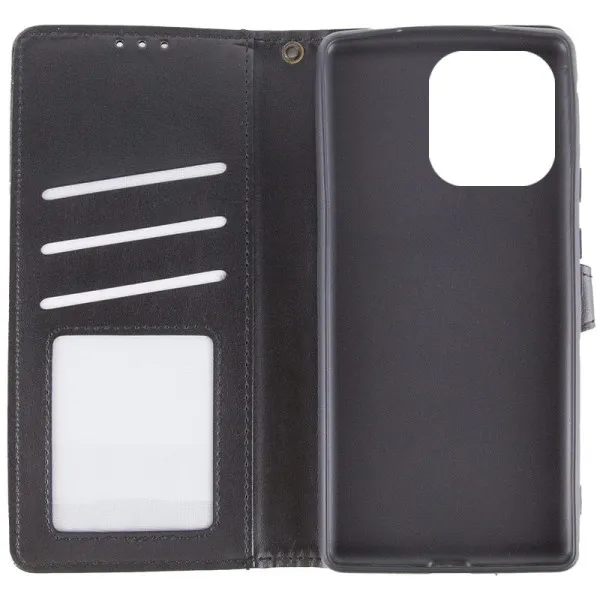 Шкіряний чохол-книжка GETMAN Gallant (PU) для Infinix Smart 9 4G / Hot 50i — Чорний — фото 4