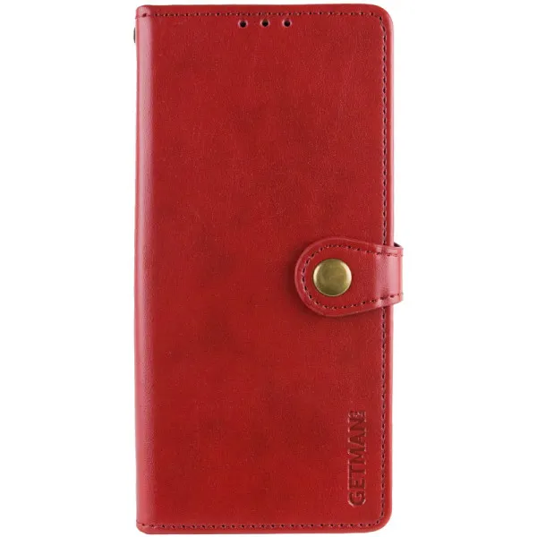 Шкіряний чохол-книжка GETMAN Gallant (PU) для Infinix Smart 9 4G / Hot 50i — Червоний — фото 1