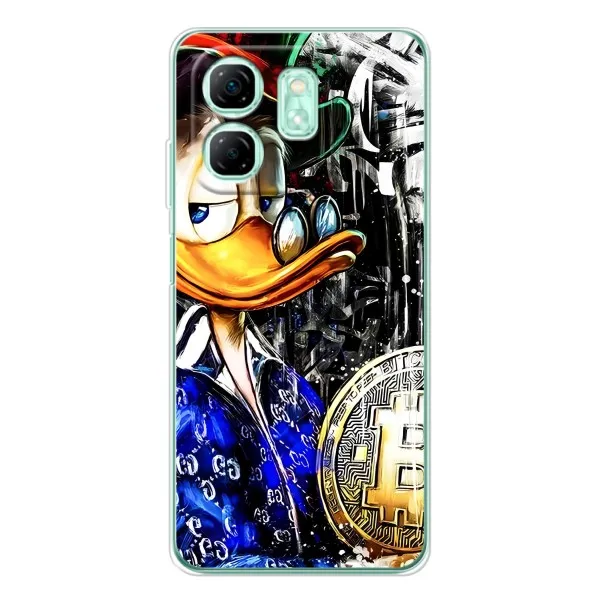 Чехол с принтом «Биткойн Скрудж» для Infinix Smart 9
