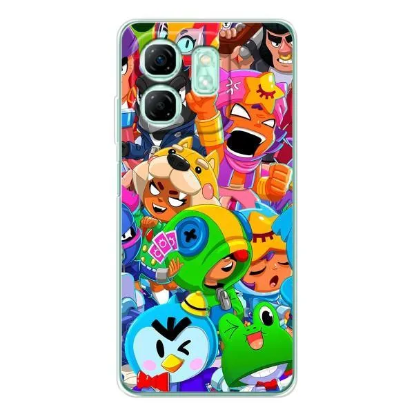 Чохол з принтом «Герої Бравл Старс» для Infinix Smart 9