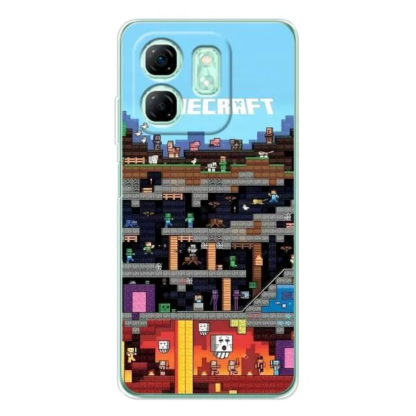 Чохол з принтом «фон Minecraft» для Infinix Smart 9 Чохол з принтом «фон Minecraft» для Infinix Smart 9