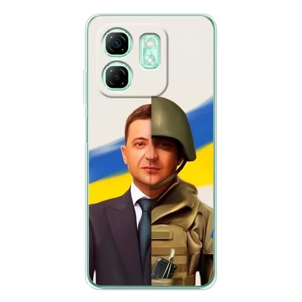 Чехол с принтом «Зеленский солдат» для Infinix Smart 9