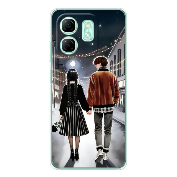 Чехол с принтом «Уэнздей и Тайлер» для Infinix Smart 9