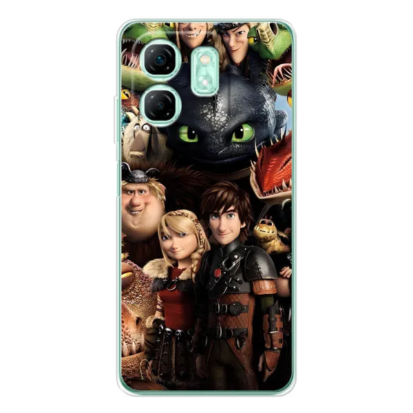 Чехол с принтом «Персонажи дракона» для Infinix Smart 9 Чехол с принтом «Персонажи дракона» для Infinix Smart 9