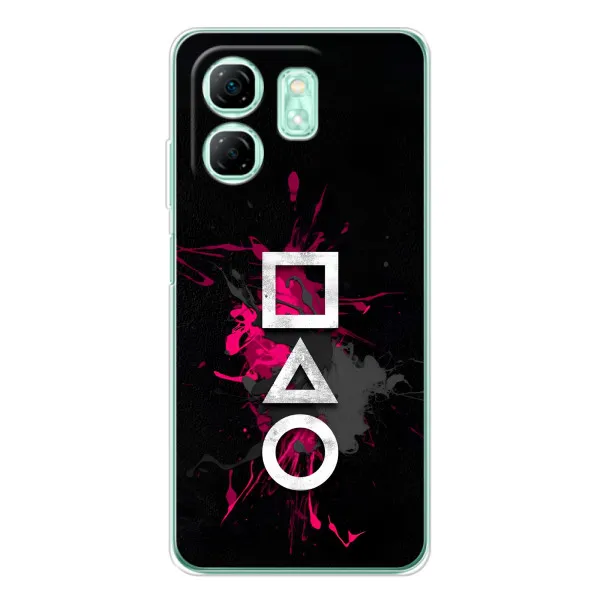 Чехол с принтом «Символы Игра кальмара» для Infinix Smart 9