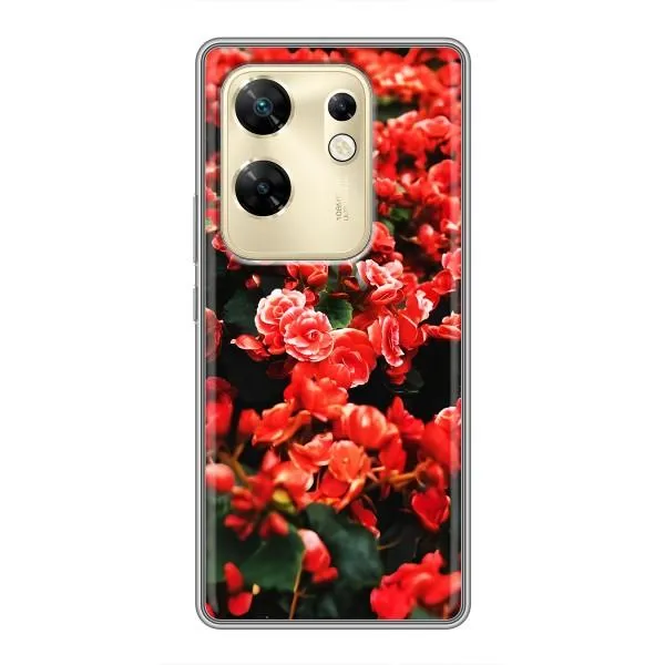 Чохол з принтом «Квіти червоні» для Infinix Zero 30 Чохол з принтом «Квіти червоні» для Infinix Zero 30