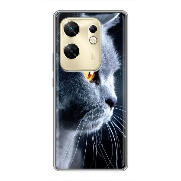 Чохол з принтом «Сірий Кіт» для Infinix Zero 30