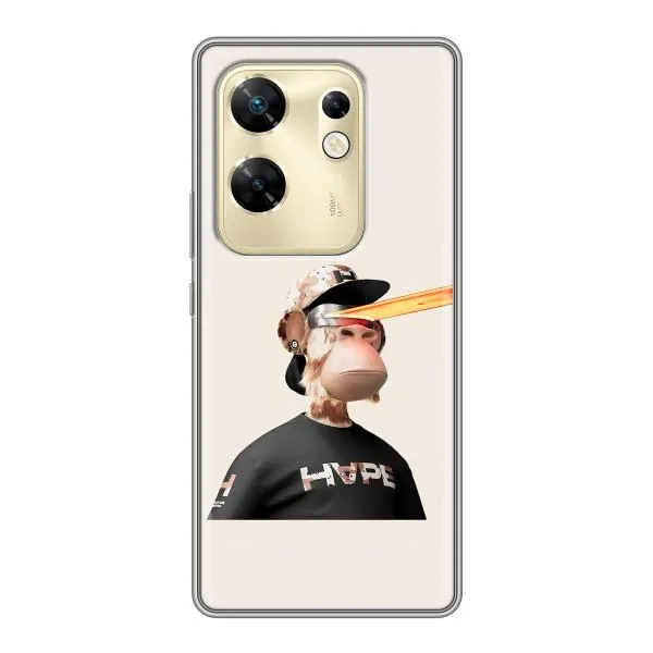 Чехол с принтом «обезьяна NFT в очках» для Infinix Zero 30