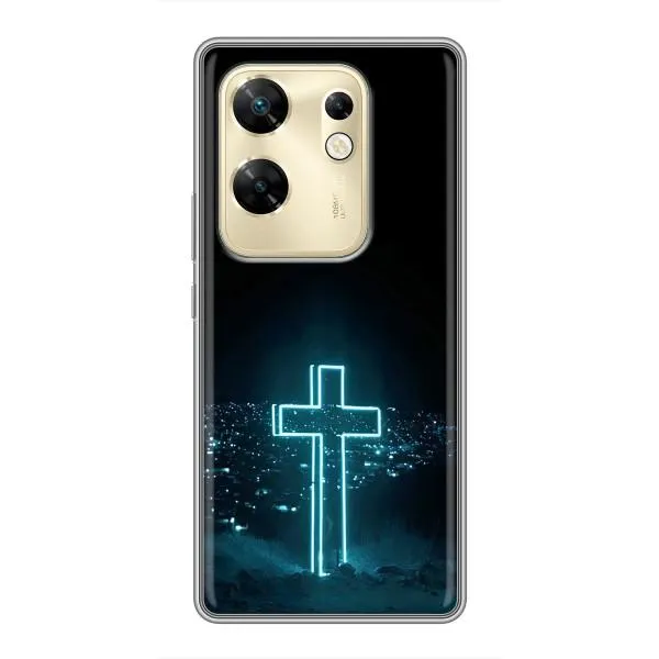 Чехол с принтом «Крест и город» для Infinix Zero 30