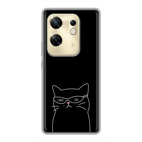 Чохол з принтом «Байдужий кіт» для Infinix Zero 30