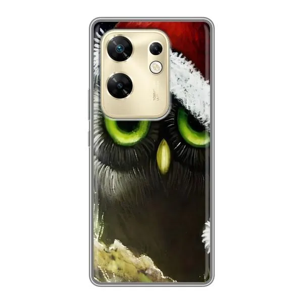Чохол з принтом «Новорічна Сова» для Infinix Zero 30