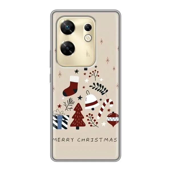 Чехол с принтом «Merry Christmas» для Infinix Zero 30