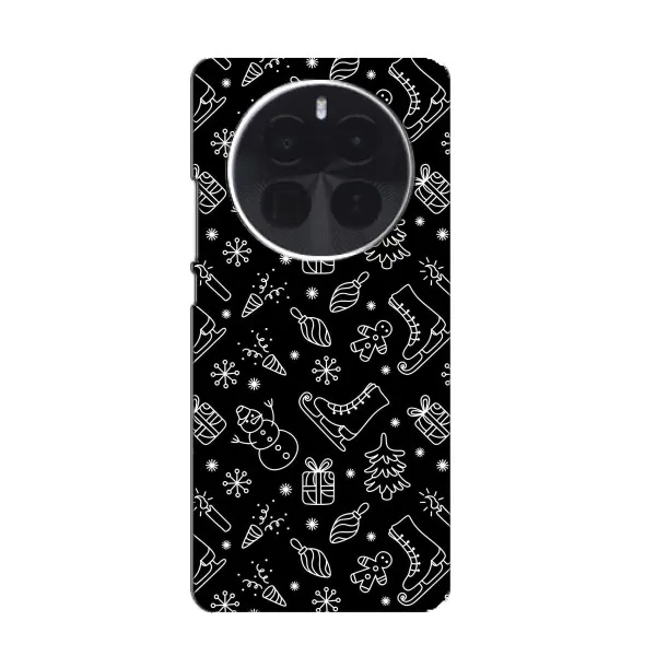 Чехол с принтом «Новогодний фон» для Infinix Zero 40 5G