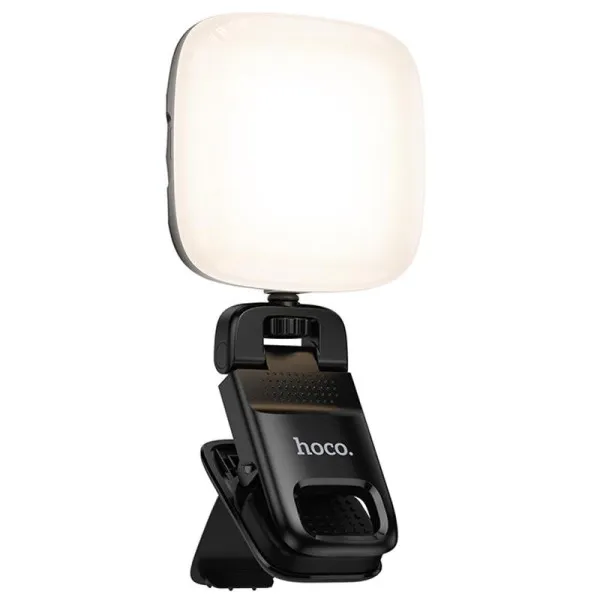 Портативна лампа для селфі Hoco K29 Beauty Selfie Light 300 mAh — Чорний — фото 1