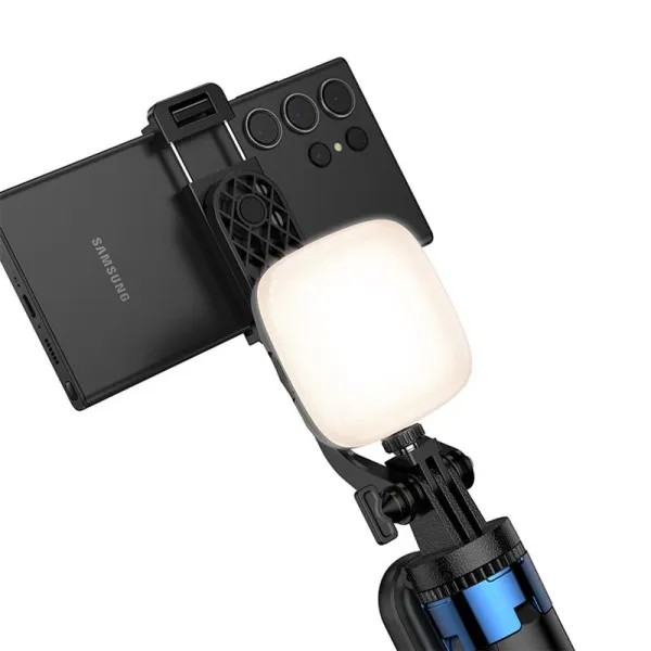 Портативна лампа для селфі Hoco K29 Beauty Selfie Light 300 mAh — Чорний — фото 4
