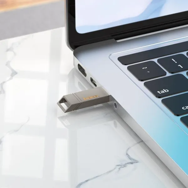 Флеш-накопичувач Hoco UD13 USB3.2 - 256GB — Сірий — фото 4