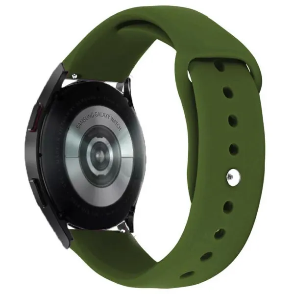 Силіконовий ремінець Sport для Smart Watch 20mm — Зелений — фото 4