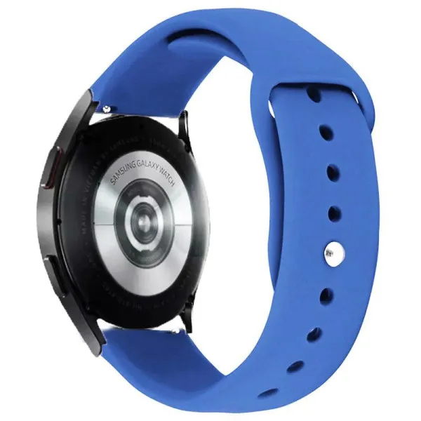 Силиконовый ремешок Sport для Smart Watch 22mm — Синий — фото 2