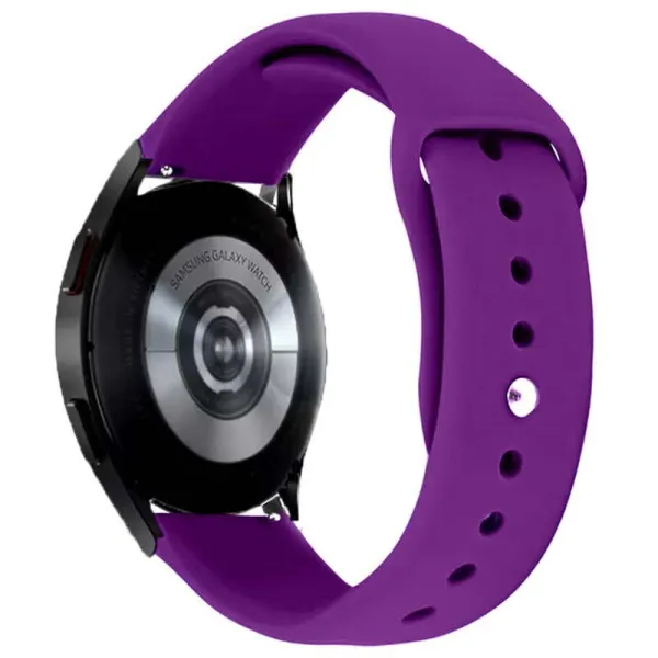 Силіконовий ремінець Sport для Smart Watch 20mm — Фіолетовий — фото 2