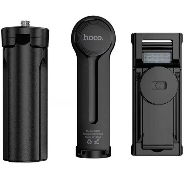 Монопод для селфі Hoco K100 Prestigio mini трипод + крепление 1/4 — Чорний — фото 3 Монопод для селфі Hoco K100 Prestigio mini трипод + крепление 1/4 — Чорний — фото 3