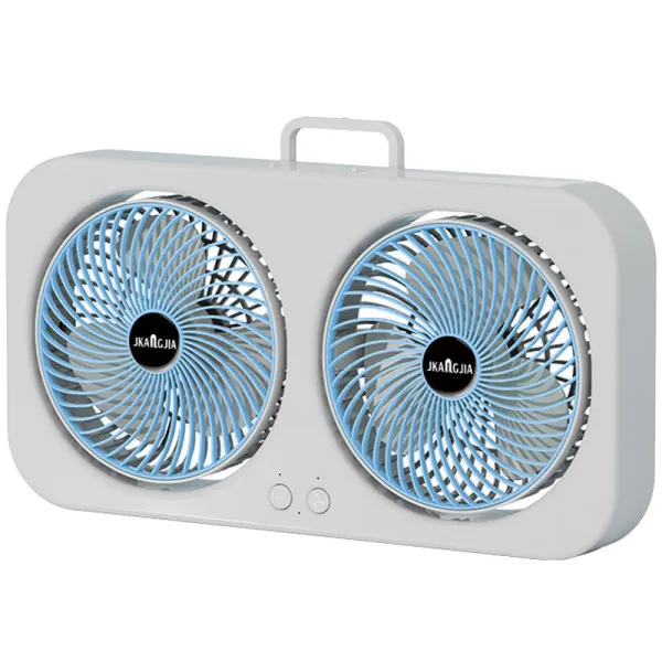 Настільний вентилятор F105 Dual-Fan Design 1800mAh — Blue — фото 1