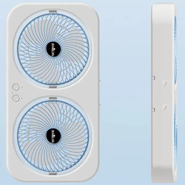 Настільний вентилятор F105 Dual-Fan Design 1800mAh — Blue — фото 2