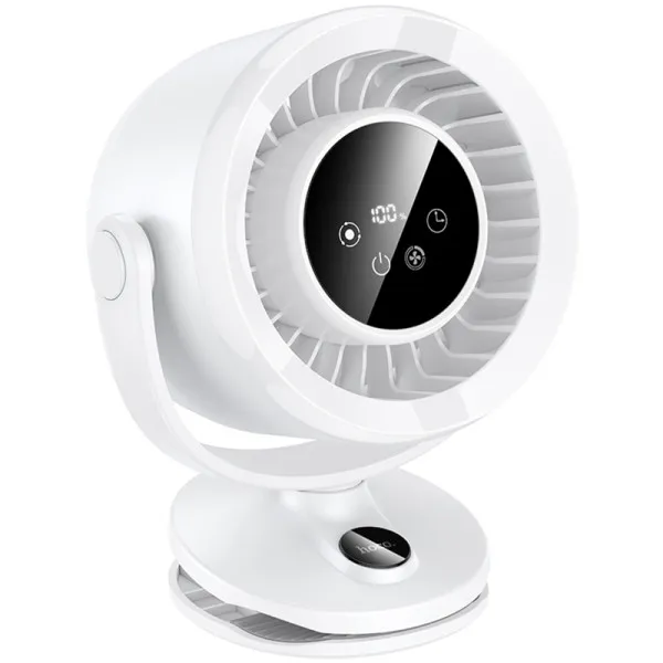 Портативний вентилятор Hoco HX608 handheld folding fan 3600 mAh — Білий — фото 1