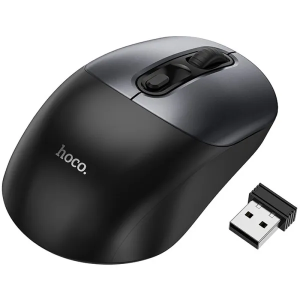 Мышь беспроводная Hoco GM28 2.4G — Черный — фото 2