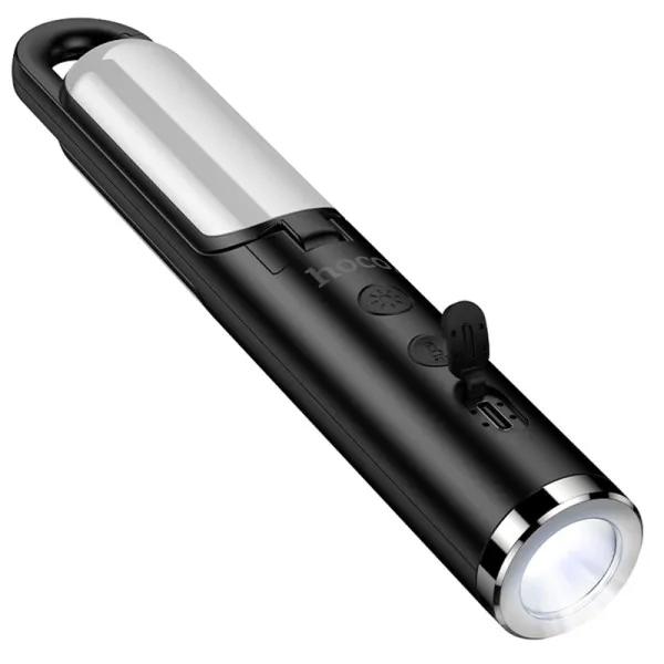 Лампа кемпинговая Hoco HX13 Flashing&Lighting (1200 mAh) — Чорний — фото 4