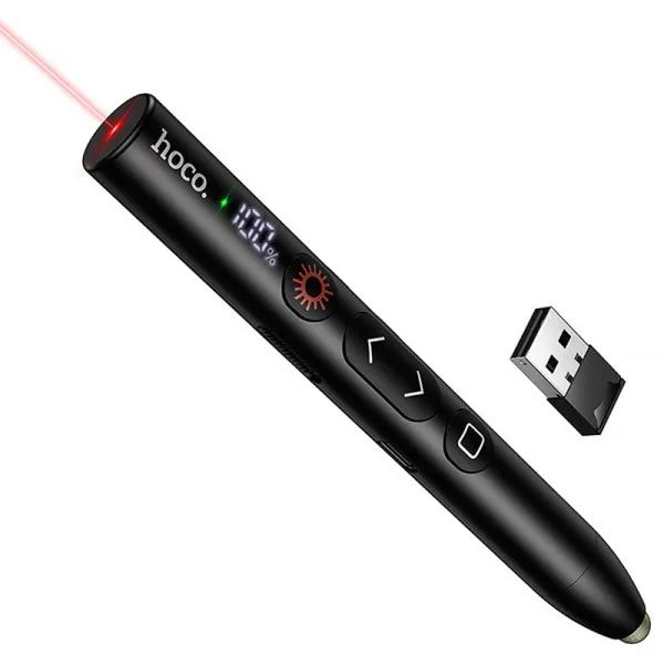 Лазерна указка Hoco GM203 Touch + стілус 180mAh — Чорний — фото 1