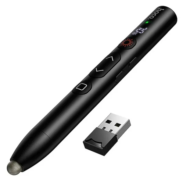 Лазерна указка Hoco GM203 Touch + стілус 180mAh — Чорний — фото 5