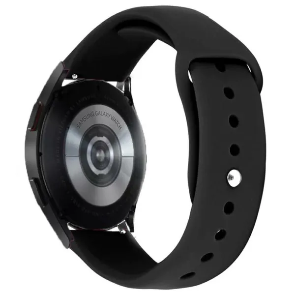 Силиконовый ремешок Sport для Smart Watch 22mm — Черный