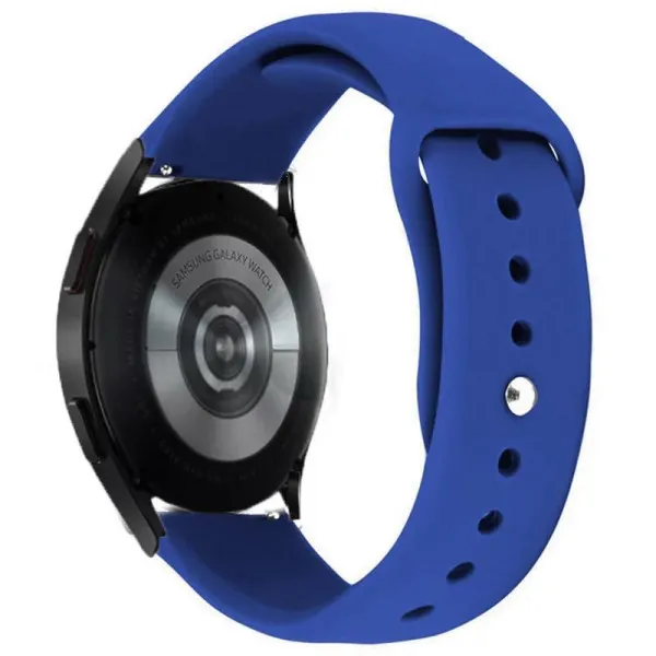 Силіконовий ремінець Sport для Smart Watch 20mm — Синій — фото 1
