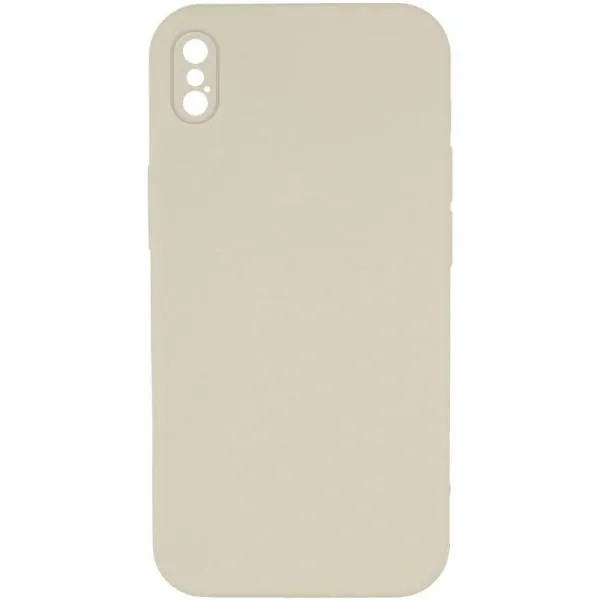 Чохол Silk Square Full Camera Protective (AA) NO LOGO для Apple iPhone X / XS (5.8") — Бежевий — фото 1