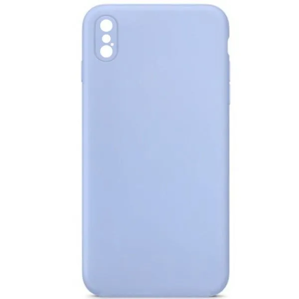 Чохол Silk Square Full Camera Protective (AA) NO LOGO для Apple iPhone X / XS (5.8") — Блакитний — фото 1