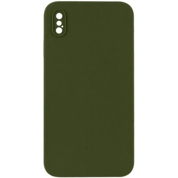 Чохол Silk Square Full Camera Protective (AA) NO LOGO для Apple iPhone X / XS (5.8") — Зелений — фото 3