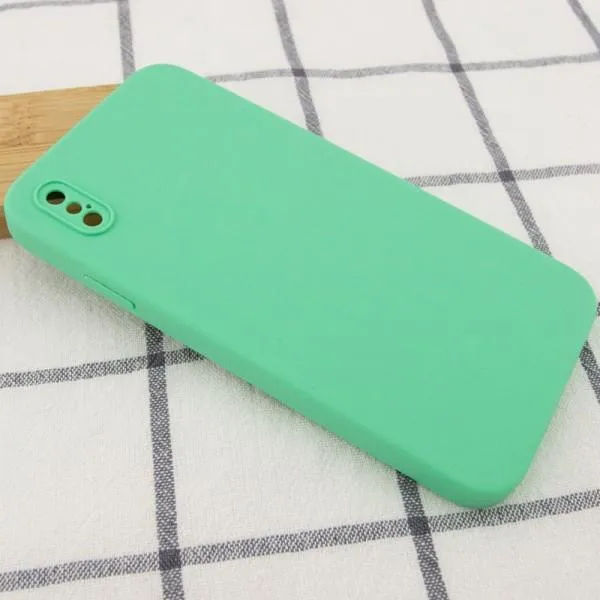 Чохол Silk Square Full Camera Protective (AA) NO LOGO для Apple iPhone X / XS (5.8") — Зелений — фото 5