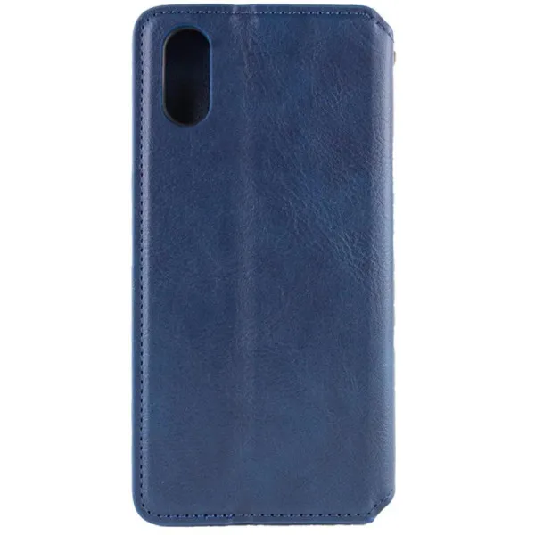 Шкіряний чохол-книжка GETMAN Cubic (PU) для Apple iPhone X / XS (5.8") — Синій — фото 2 Шкіряний чохол-книжка GETMAN Cubic (PU) для Apple iPhone X / XS (5.8") — Синій — фото 2