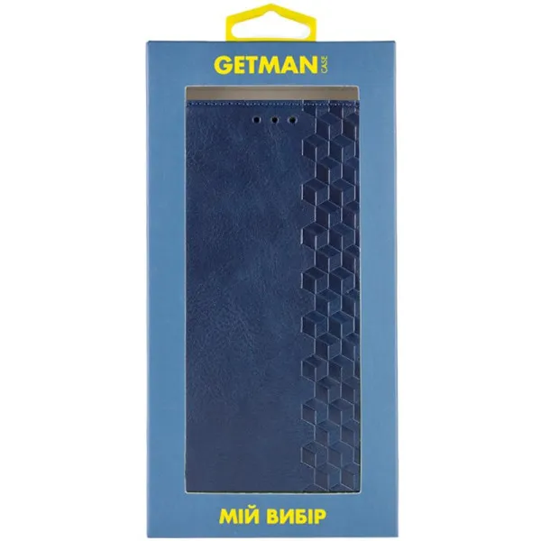 Шкіряний чохол-книжка GETMAN Cubic (PU) для Apple iPhone X / XS (5.8") — Синій — фото 3 Шкіряний чохол-книжка GETMAN Cubic (PU) для Apple iPhone X / XS (5.8") — Синій — фото 3