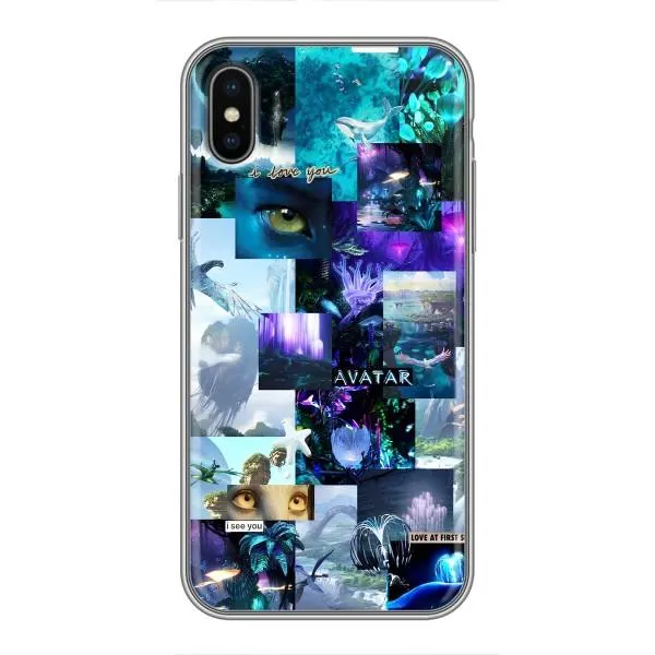 Чехол с принтом «коллаж Аватар» для iPhone X