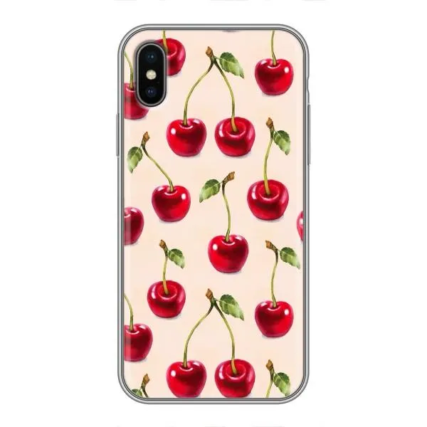 Чехол с принтом «Вишня» для iPhone X Чехол с принтом «Вишня» для iPhone X