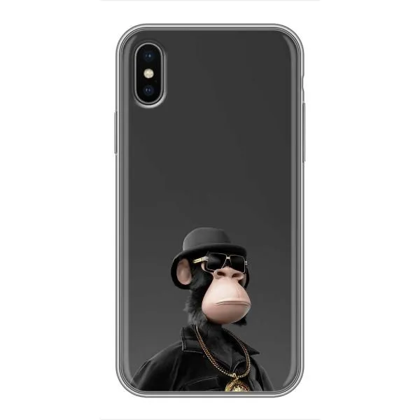 Чехол с принтом «Обезьяна NFT» для iPhone X